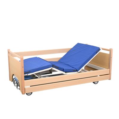 China Wholesale Metal Height Adjustable Medical Bed 3 Crank Nursing Manual Hospital Bed For Home for sale