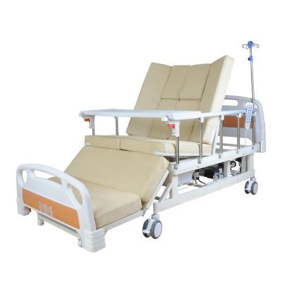 China Multi Functional Elderly Person Or Patient Three Motors Electric Patient Hospital Bed With Pan Bed For Nursing Home for sale