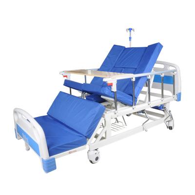 China The Elderly Manual Bed Or Nursing Position Hospital Furniture Multi Patient Mechanical Bed Home Care Bed With Metal Crank for sale