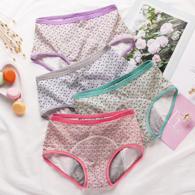 China Antibacterial Cotton Period Panties Plus Size Underwear Menstrual Leak Proof Lingerie For Women for sale