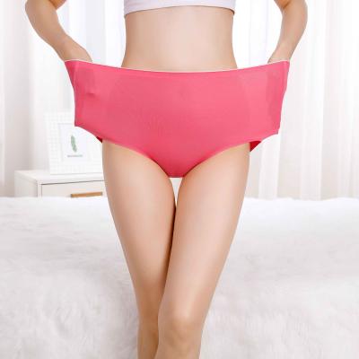 China Antibacterial Seamless Breathable Underwear Women High Waist Briefs Panties For Tummy Control Plus Size Underwear For Modal for sale