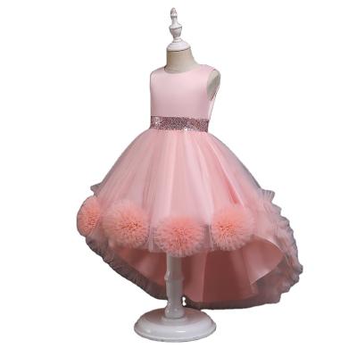 China Washable Wedding Girl Dress High Quality Durable Using Various Girls Party Summer Cotton Birthday Casual Elegant Dress for sale