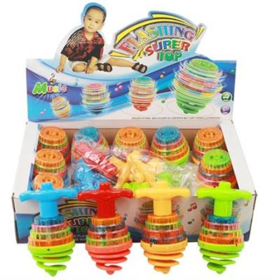 China High Quality Top Wholesale Funny Rotating HY687 Kid Toys With Light And Music For Kids for sale