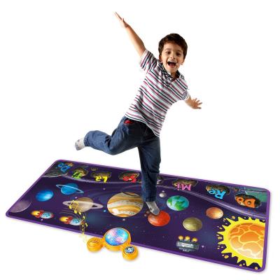 China Imaginative Foldable Electronic Protective Planet Space Educational Q Foldable Dance Blanket and Interactive Children's Music Mat with Lights for sale