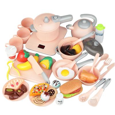 China Exercise Hands-On Boys and Girls Mini Kitchen Toy Set Kids Kitchenware Hanye Mini Kitchen Cooking Simulation Set of Ability and Intelligence the Little Ones for sale