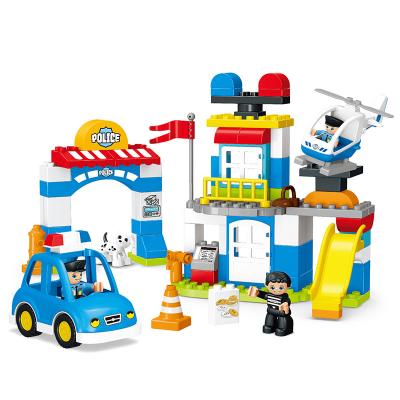 China Educational Toy City Urban Construcion Team Bricks Toys Fire ROD Building Creative Game Staion Building Block The Police For Kids for sale