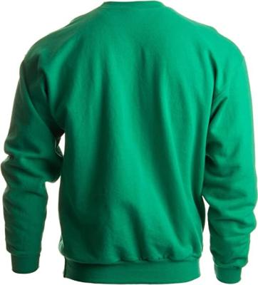 China Anti-wrinkle Manufacturer Drop Men's Crewneck Pullover Green Sweatshirt Christmas Men's pullover for sale