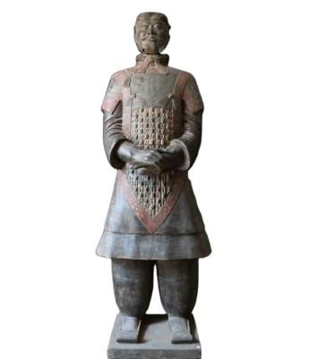 China China Terracotta Large Outdoor Garden Sculpture Lifesized Warriors Decoration for sale