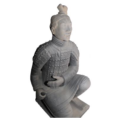 China Factory Wholesale Traditional Terracotta Warriors Kneeling Archer Outdoor Garden Statue for sale