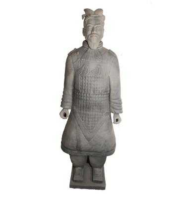 China China Manufacturer Xi'an High Quality Clay Color Terracotta Warrior Light Soldier in Garden Warrior Statue for sale