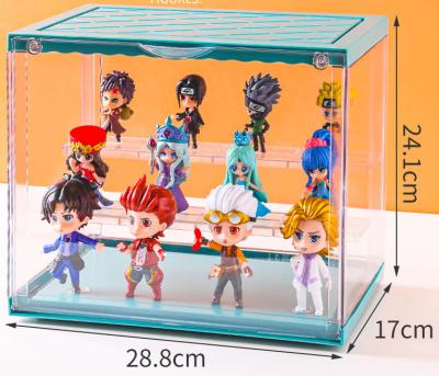 China With Lid New Factory Direct Selling Acrylic Display Case Box Dustproof Clear Perspex Box For Stock Number Collectibles Models for sale