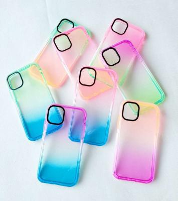 China Drop Screened Full Transparent Glossy Clear Protective Impact Case For Iphone 12 Pro Max 1043 for sale