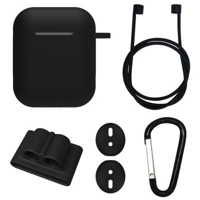 China Accessories Set Silicone Case Cover with Key Chain Band Holder/Cover/Ear Watch/Strap Replacement for Apple AirPods Charging AirPods for sale