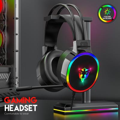 China G607 RGB Luminous Headband Microphone Gaming Headset for Xbox One, Nintendo Switch and Laptop for sale