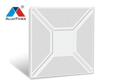 China Powder Coated Metal Clip In Ceiling Tiles , Perforated Aluminum Ceiling Panels for sale