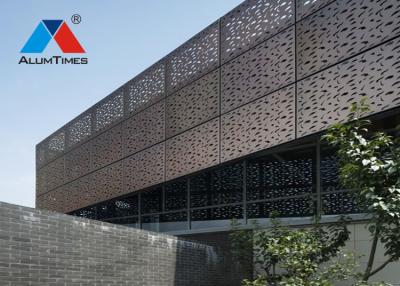 China Recyclable Perforated Aluminium Screen For Commercial Building Wall Decoration for sale