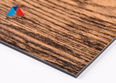 China Wood color PVDF Coated Fireproof Outdoor guarantee for 20 years for sale