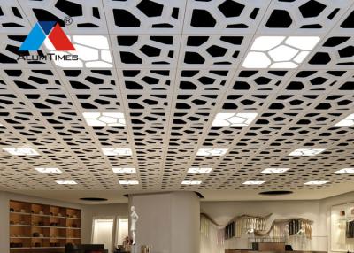 China Decorative Metal Ceiling Panels , Fire Resistant Clip In Metal Ceiling Tiles for sale