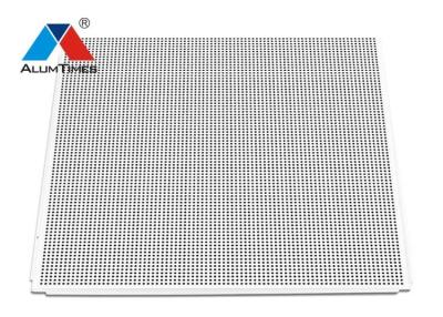 중국 600 x 600mm 둥근 구멍 3.0를 뜨는 청각적인 천장 도와에 있는 백색 관통되는 위치 판매용