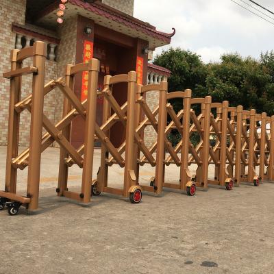 China Manual push and pull Portable Expandable Stainless Steel Fence Barrier expandable gate for sale