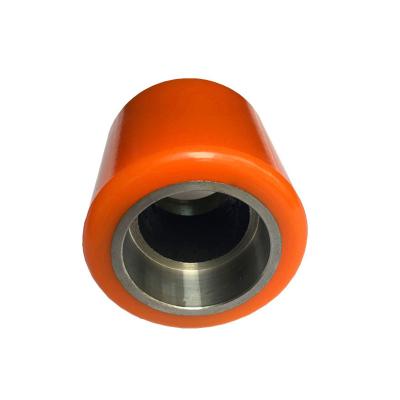 China Custom Polyurethane High Performance Rubber Coated Small Steel Wheel Wheel for sale