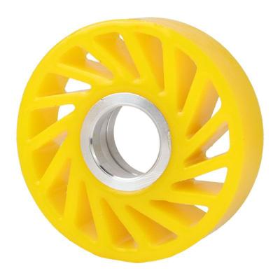 China Custom Size Polyurethane Heat Wear Resistant Polyurethane Sun Paper Feed Wheel For Printing Corrugated Cardboard Machine for sale