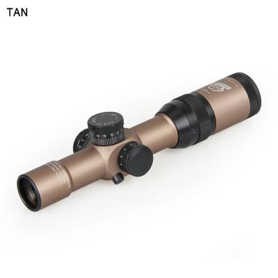 China Mil-Dot Illuminated Rifle Scope HK1-0197 Wholesale Gun Accessories Spot Military Tactical Riflescope Hunting Rifle Scope 1-4X24 for sale