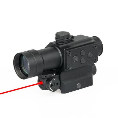 China 1X30mm Red And Green Dot Sight Reflex Aluminum Lens Scope With Laser HK2-0108 for sale