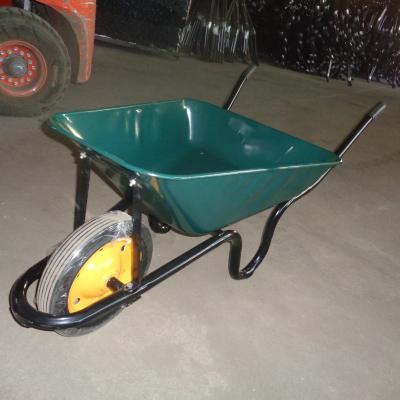 China South Africa industrial wheelbarrow WB3800 with solid rubber tire wheel or air pneumatic rubber tire. for sale