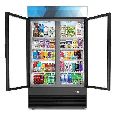 China Commercial Stand Beverage Display Showcase Single-temperature Refrigeration Equipment Cooling Upright Refrigerator for sale