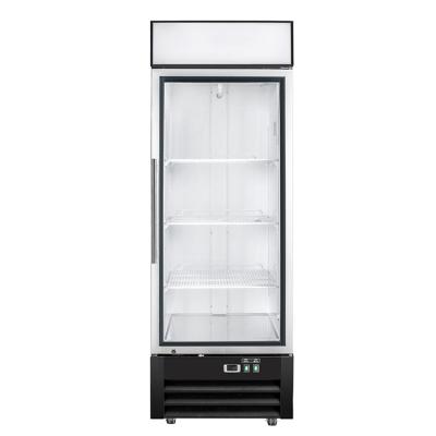 China Factory Wholesale Single-temperature Equipment Glass Door Display Showcase Commercial Supermarket Refrigerator for sale