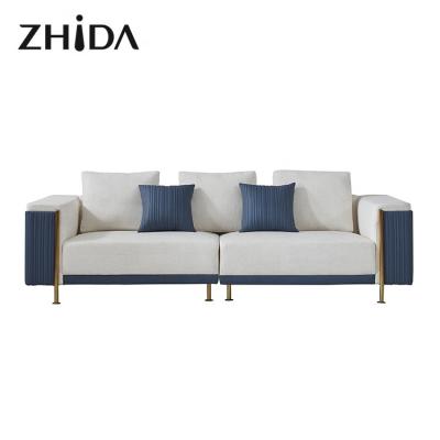 China Wholesale Zhida Family Contemporary Light Luxury Living Room Furniture Full Set Sofa Sofa Sets for sale