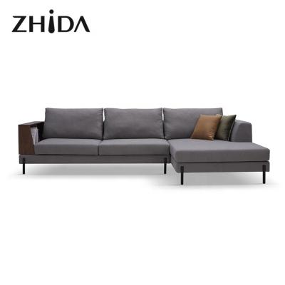 China High quality modern home furniture l shape corner sofa modern style villa living room set for sale