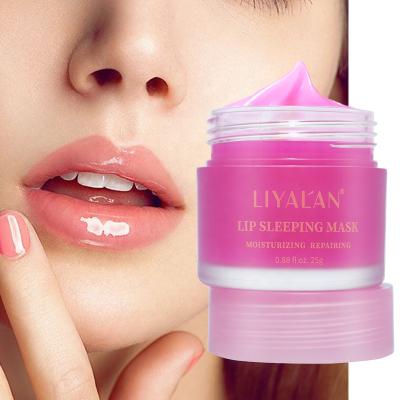 China Wholesale Organic Private Label Lip Care Moisturizer Collagen Rose Sleeping Lips Hydrating Lip Mask for sale