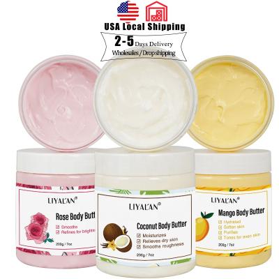 China Wholesale Best Skin Revitalizer Skin Whitening Lotion Shea Mango Whipped Body Butter Natural Organic Moisturizer Body Lotion for sale