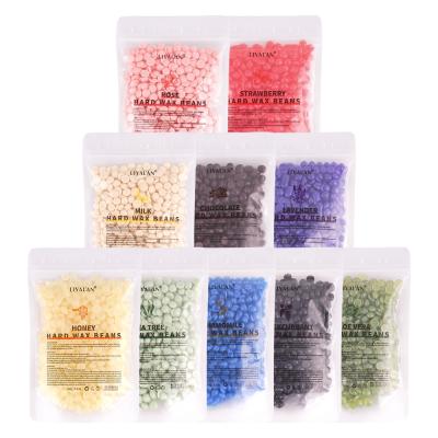 China High Quality Private Label Honey Sugar Wax Hair Removal Beads Hair Removal Waxing Bean Hard Wax Beans Body Legs Bikini Depilatory for sale