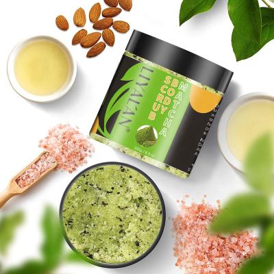 China OEM Private Label Exfoliator Face Whitening Exfoliating Natural Organic Green Tea Matcha Sugar Body Scrub for sale