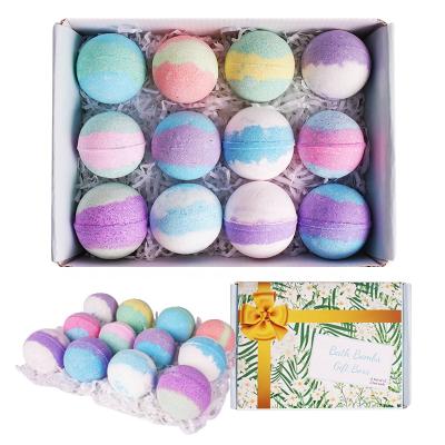 China Natural Organic Vegan Spa OEM Private Label Custom Bathbombs Fizzy Bath Bomb Gift Set Large for sale