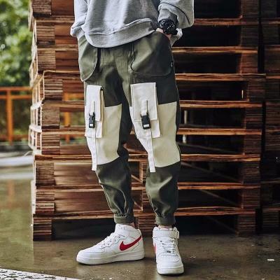 China Anti-wrinkle 2021 New Arrive Cargo Pants Men Pants Loose Casual Jogger Pants Multi Pocket Drawstring Sports Hip Hop Sweatpants for sale