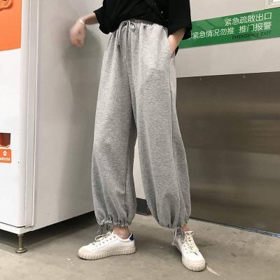 China Women 2020 Oversized Pants Gray Sweatpants For Women Joggers Autumn Fashion Harem Pants For Women Korean Style Breathable for sale