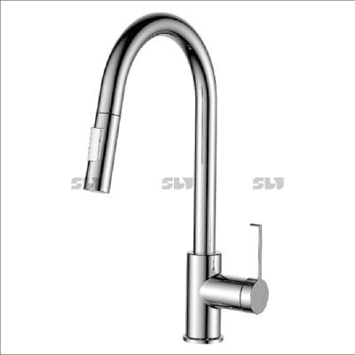 China Pull Out Spray Grifos De Cocina Kitchen Faucet With Pull Down Sprayer Single Handle Spring Kitchen Sink Faucets for sale