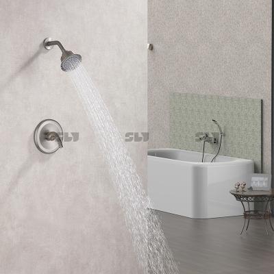 China Without Balance Valve Modern SLY Bathroom Shower Faucets Wall Mounted Set for sale