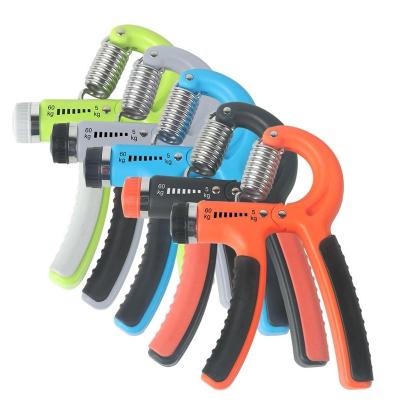 China Hand Power Building Muscle Exercising Adjustable Count Gym Exerciser Hand Grip Fitness Grip Strength Train Wrist Trainer for sale