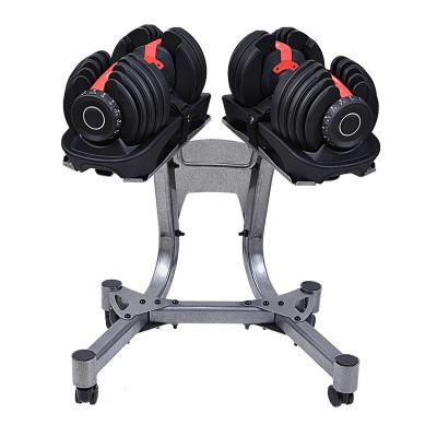 China Universal 40 kg adjustable dumbbell core fitness equipment adjustable dumbbell set for sale