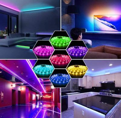 China Hotel RGB Led Strip Lights 10 Feet Color Changing Led With Outdoor For Bedroom Ceiling Room Decor for sale