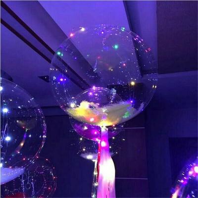 China Toy Feimai Hot Selling Flashlight Bobo Light Balloon Led Transparent Balloon Gift Flying Toy for Party Wedding Home Decor for sale