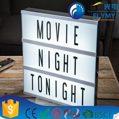 China Shop Lightbox Customizable Night Light Box / Cinema Acrylic Motion Picture Led Light Box for sale