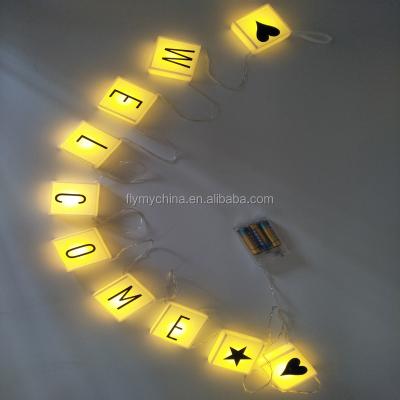 China Decoration Led Hanging Letter String Lights Customized for sale