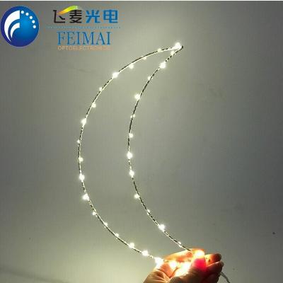 China Warm white led iron flamingo cactus moon light home decoration hangining lamp with 2AA battery box for sale