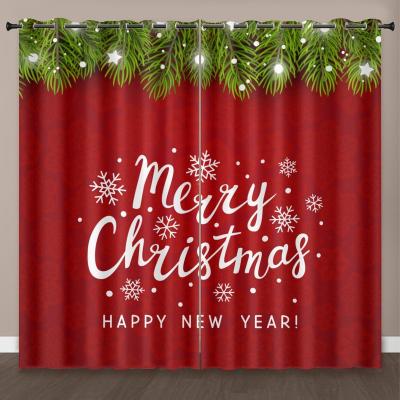 China Blackout 2022 Good Quality Christmas Decorations Christmas Curtain for sale